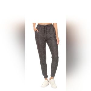 Chevron Print Black and Gray Joggers